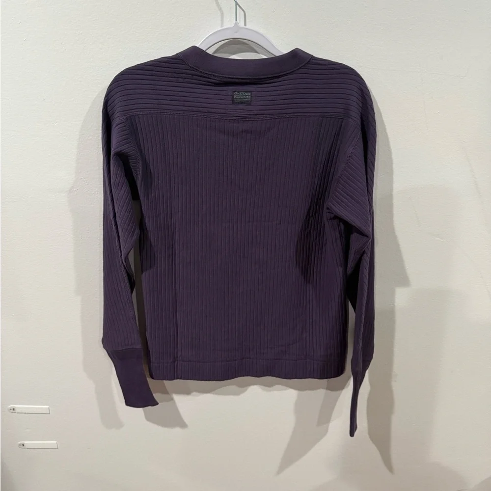 NWT - G Star Raw Women Swedish Army Ribbed Crew Sweater - Picture 4 of 6